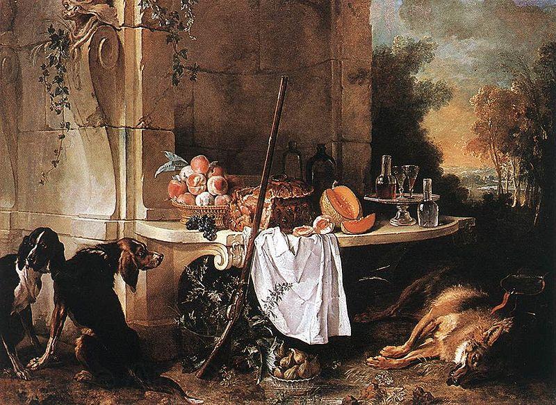 Jean Baptiste Oudry Dead Wolf Norge oil painting art